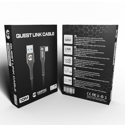 Oculus Link Kabel 10m | USB-A | do Oculus Quest 2 (lub Quest 1) | SteamVR | SideQuest