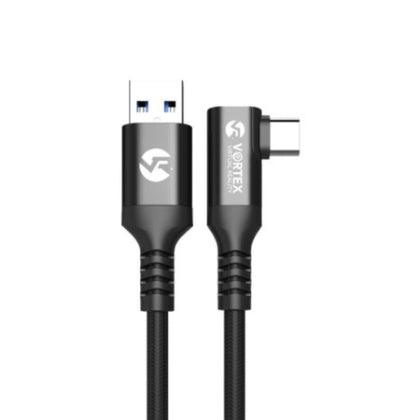 Oculus Link Kabel VortexVR 3m + Element mocujący | USB-A | do Oculus Quest 2 (lub Quest 1) | SteamVR | SideQuest
