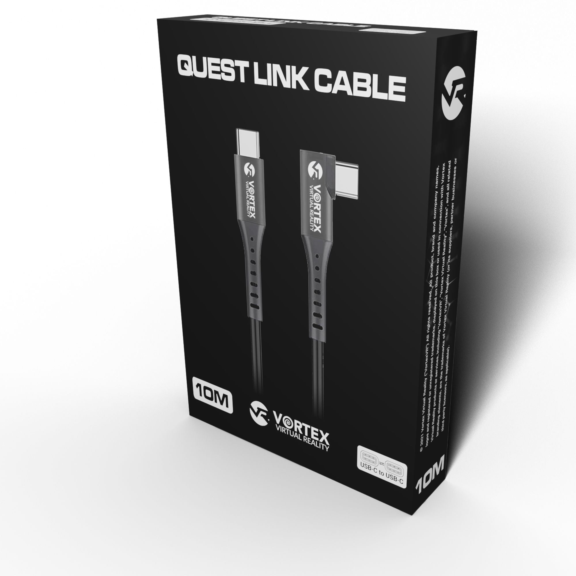 Zestaw kabel 10m USB-C + haczyki podwieszające kabel | Quest 2 Quest 3